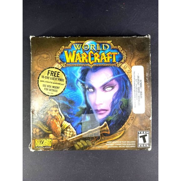 World Of Warcraft PC Game 5-Disc Set Blizzard Entertainment With Box & Guest Pas - Picture 4 of 5